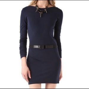 Haute Hippie Long sleeve backless dress